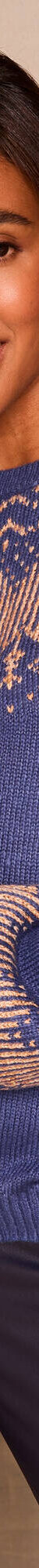 Pull jacquard cuivré (bleu nuit / cuivre) Pull jacquard cuivré (bleu nuit / cuivre)